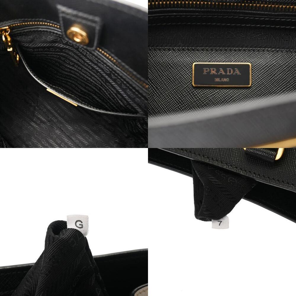 Prada Bag Tote Saffiano Black Bicolor White - Picture 11 of 11